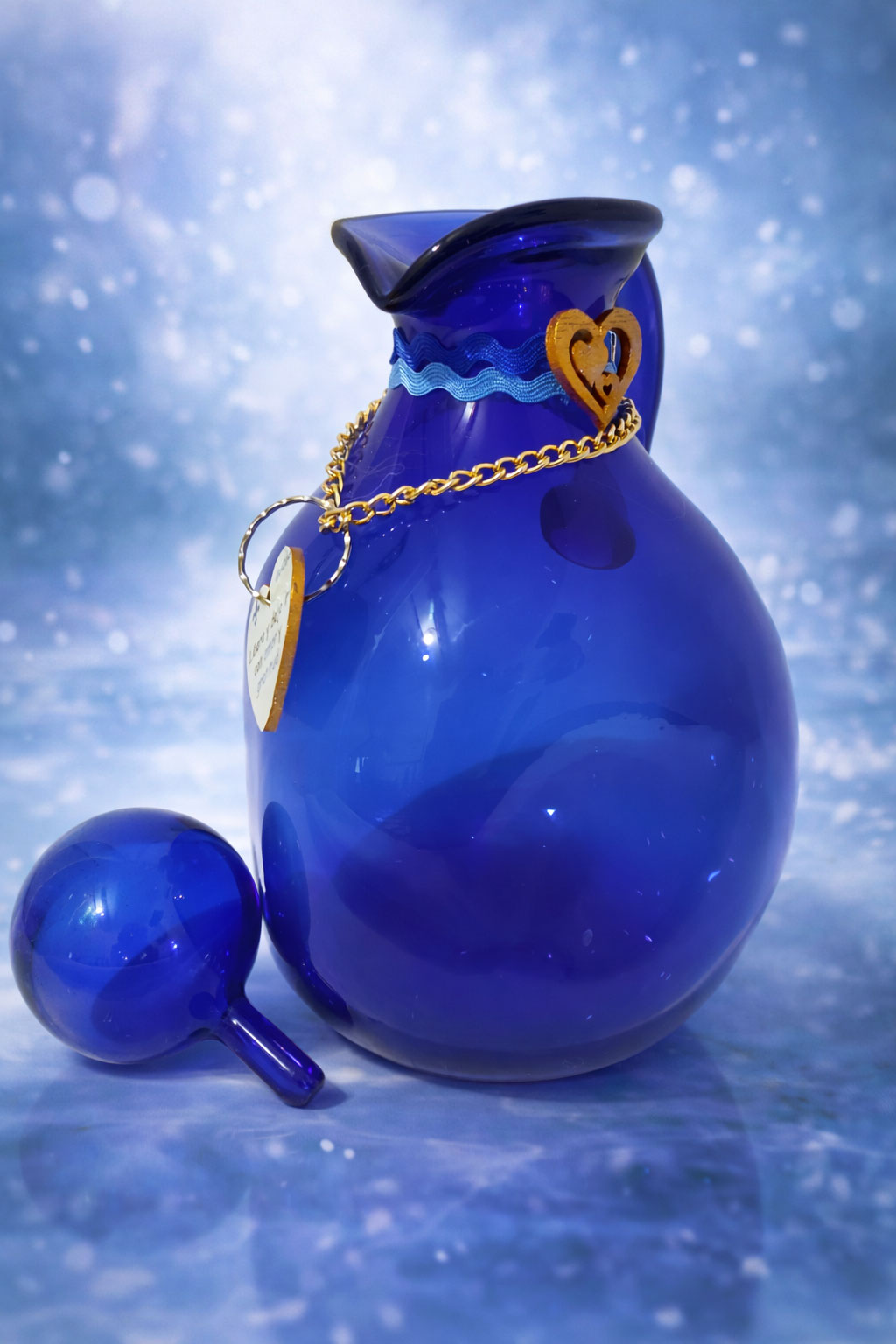 Jarra de vidrio azul v3.4
