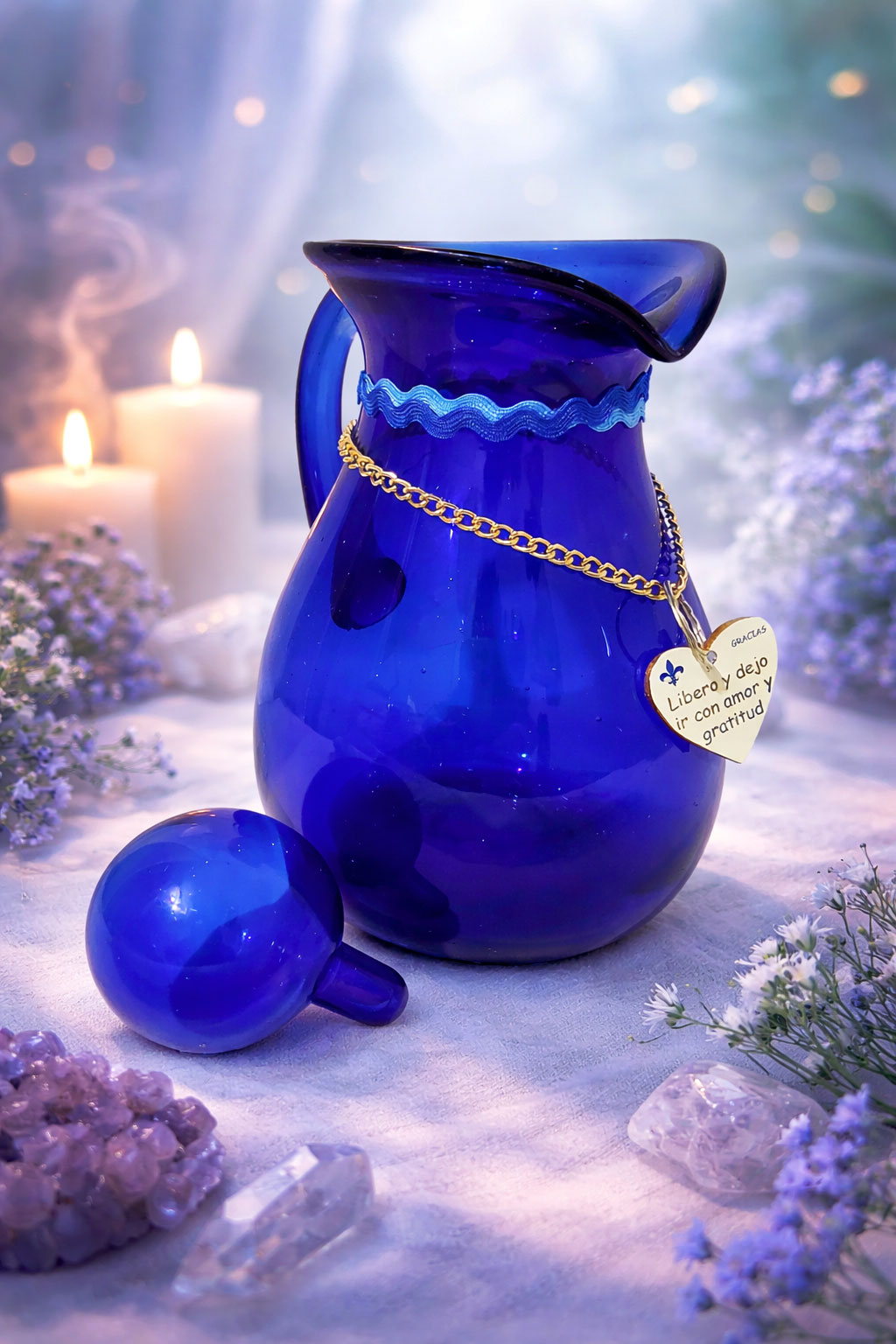 Jarra de vidrio azul v3.1
